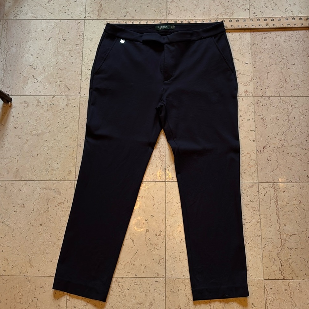 Very stretchy Ralph Lauren dk blue dress pants